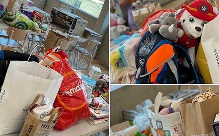 Spendenaktion für Flüchtlinge aus der Ukraine